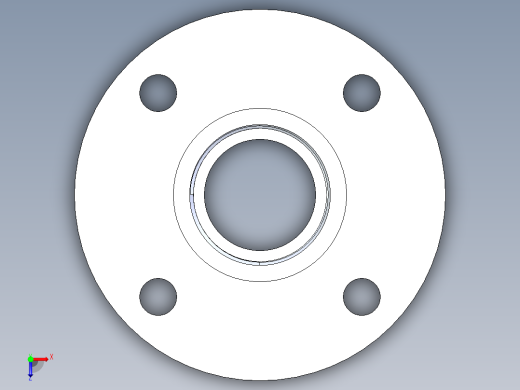 CPVC管件24-Sch80_Flange One-Piece_FPT_9852-015_1.5in俯视缩略图