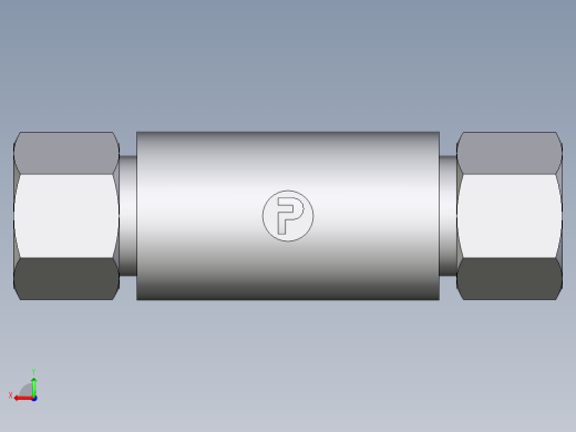 卡套式工业通用硬管接头EO_Weld_bulkhead_fitting_ESV12S后视缩略图