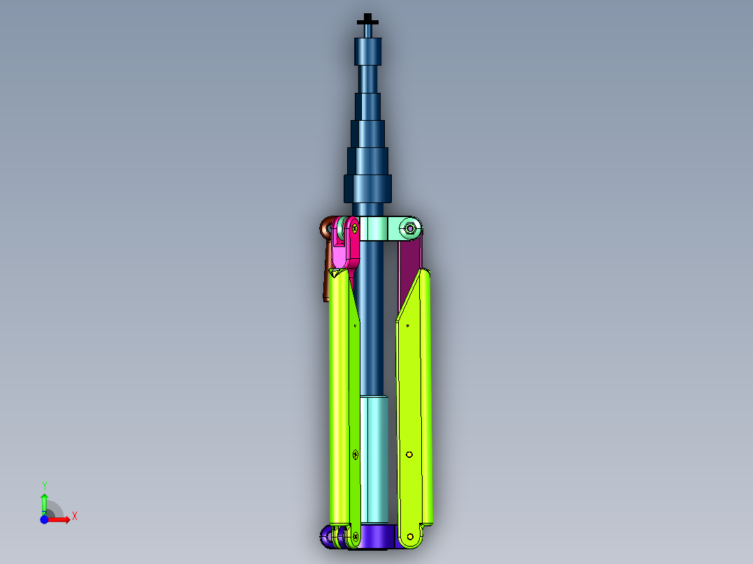 三脚架可拆独脚架前视图