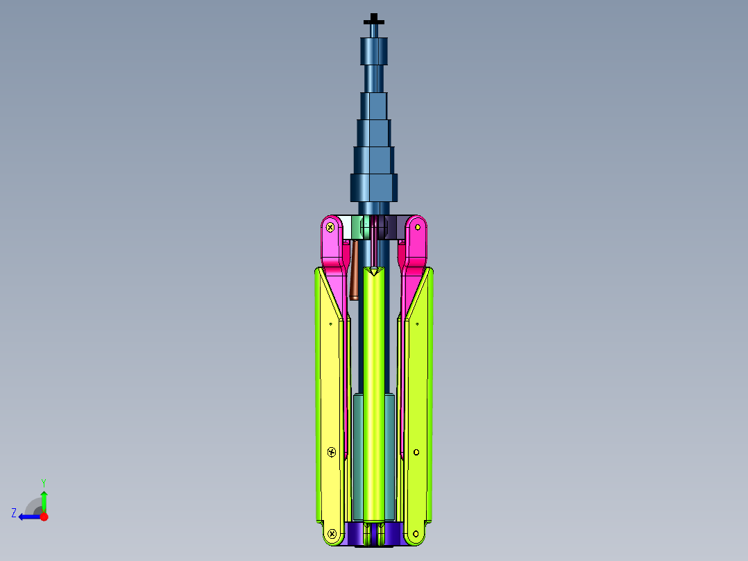 三脚架可拆独脚架右视图