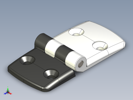 型材-KJN 45-60 COMBI HINGE 095K4560F00正等轴测缩略图