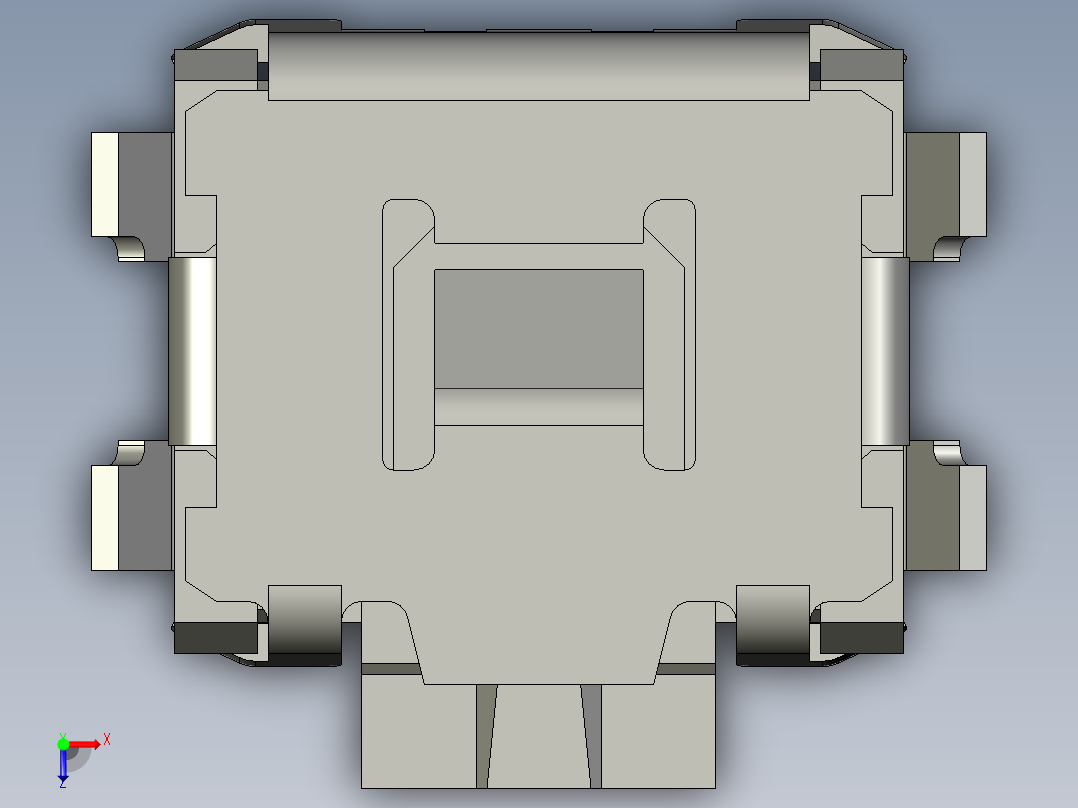 13.5㎜ x 2.9㎜方形侧面操纵轻触开关俯视图