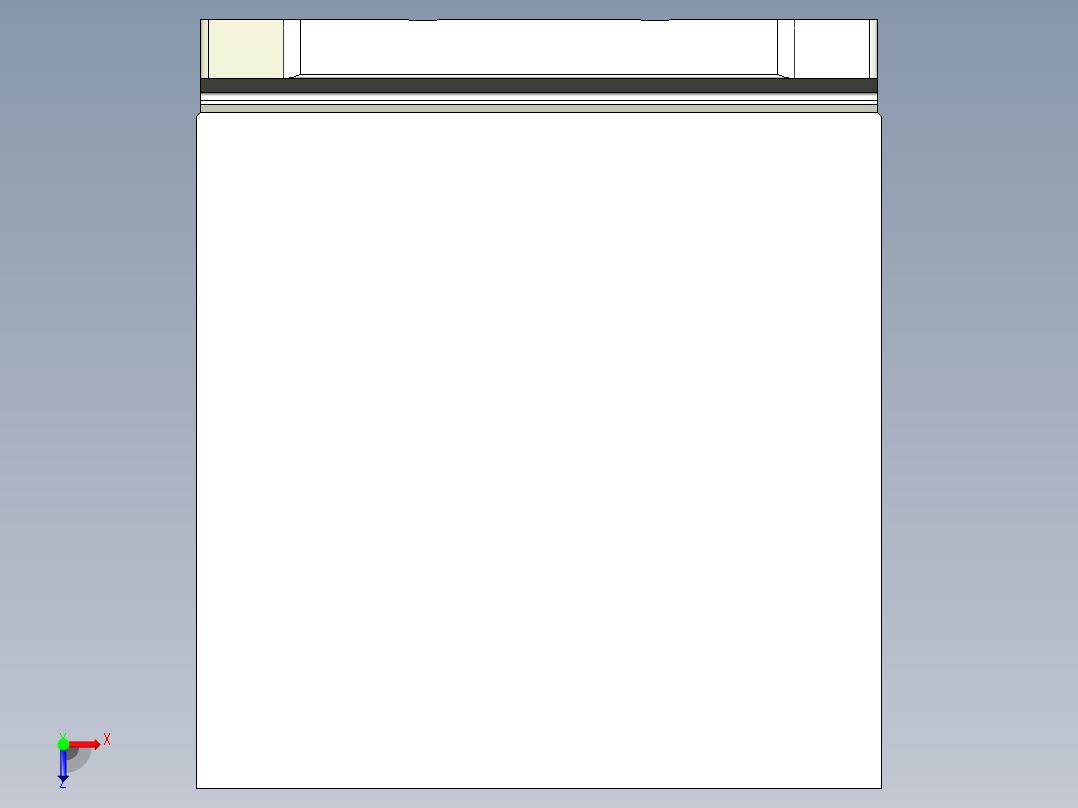 雙面基座1906,1907-3D多系列多零件图纸模型俯视图