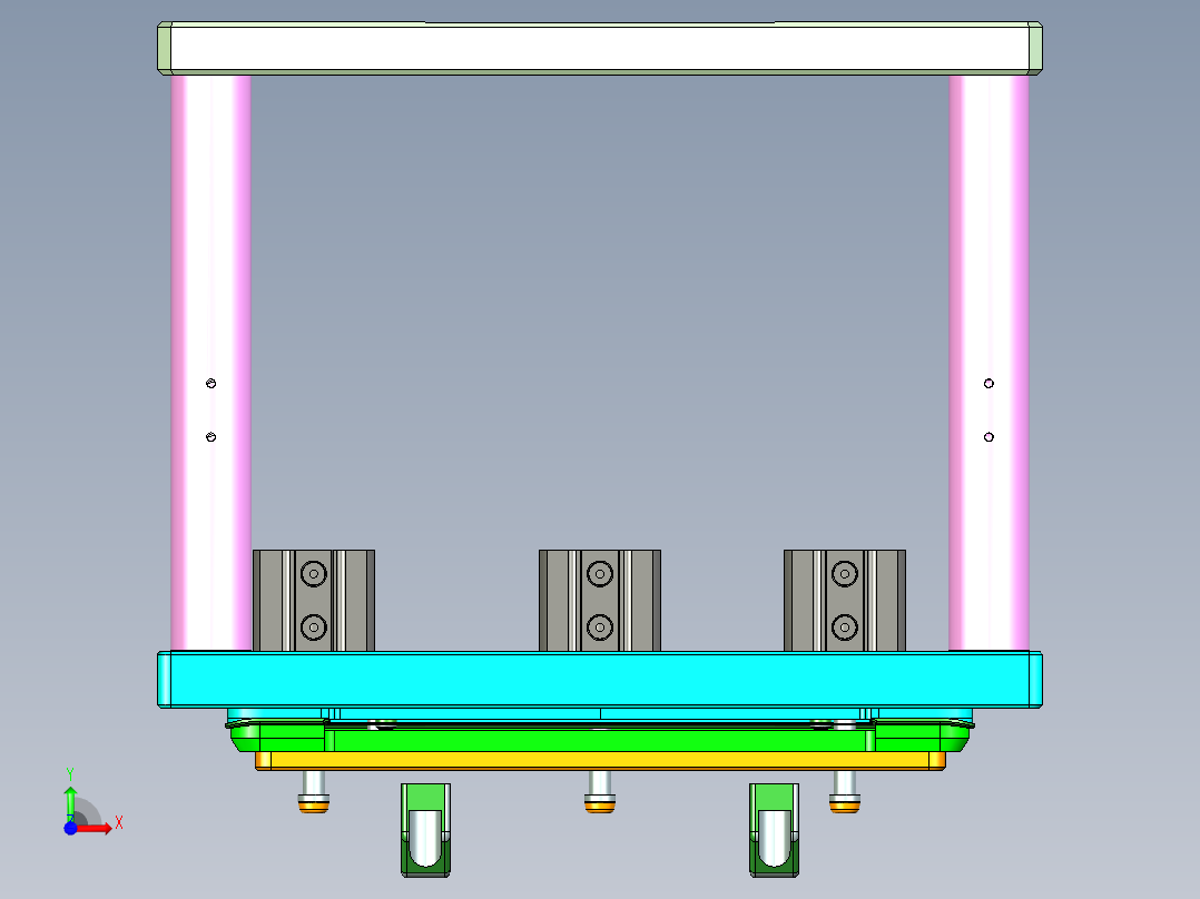 travel-c-cnc2笔记本CNC工装夹具三维模型-0416前视图