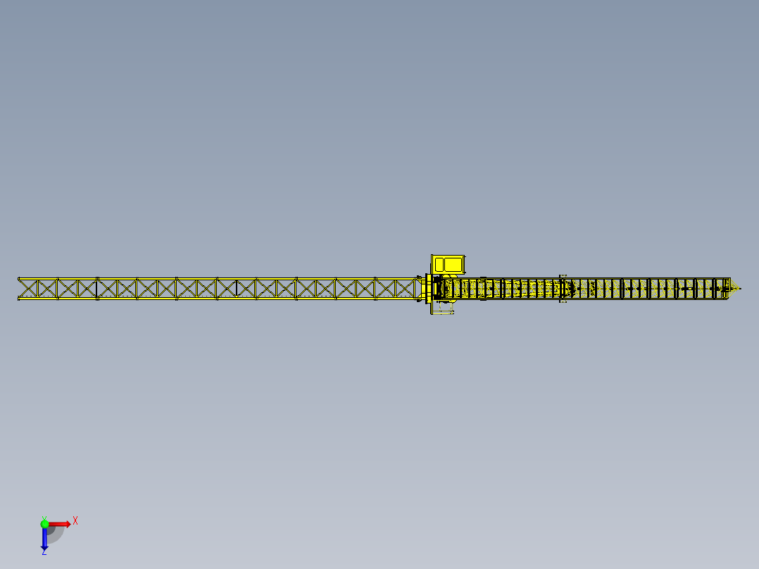 5015动臂塔式起重机sw11可编辑俯视图