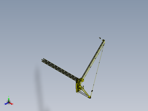 5015动臂塔式起重机sw11可编辑正等轴测缩略图