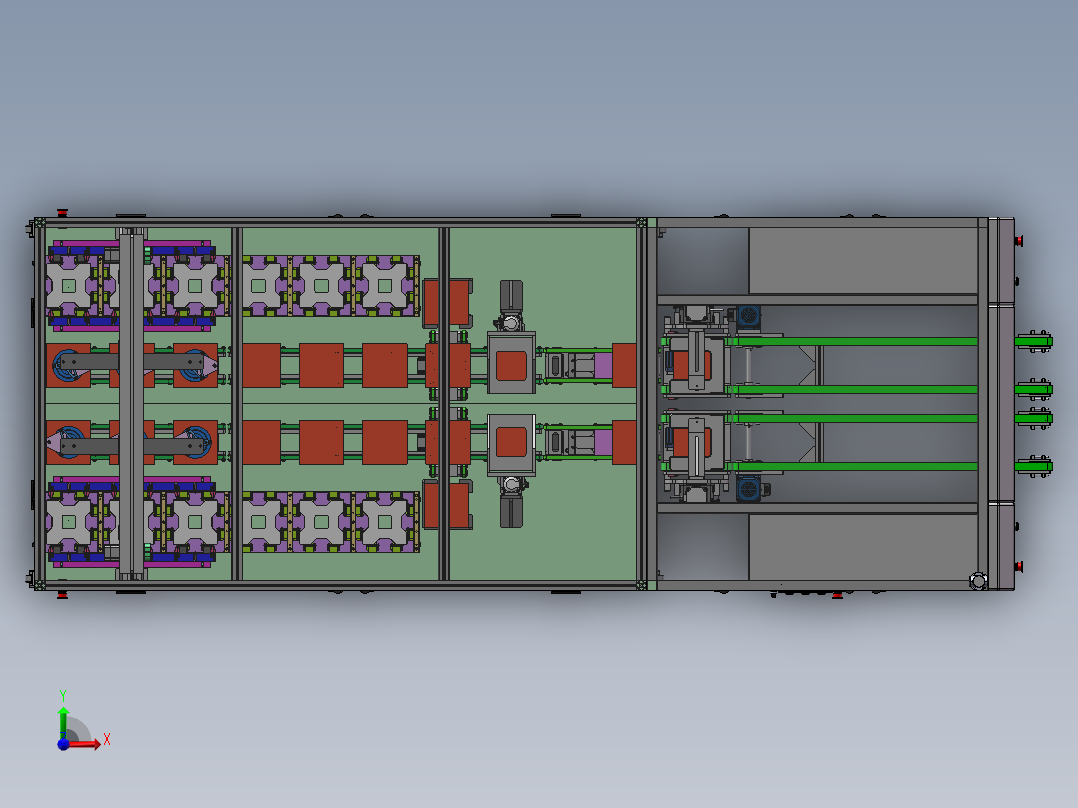 离线式槽式制绒上料机sw18可编辑前视图