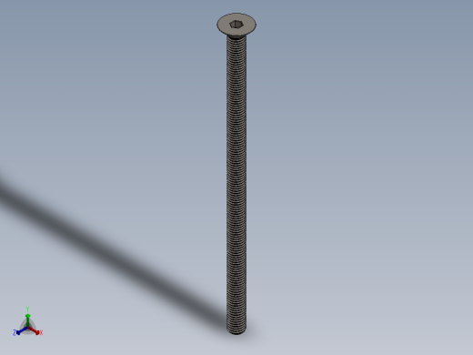 Screw_ISO_10642_M10x200_A2.SLDPRT正等轴测缩略图