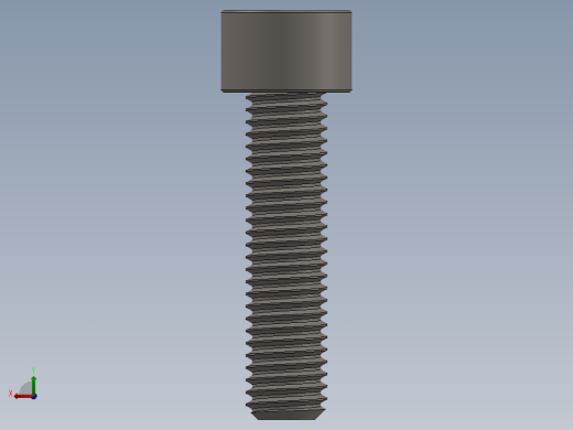 Screw_DIN_912_M10x40F_A2.SLDPRT公制内六角螺钉后视缩略图