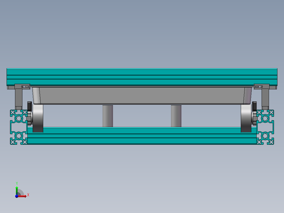 托盘检测机构-打包前视图