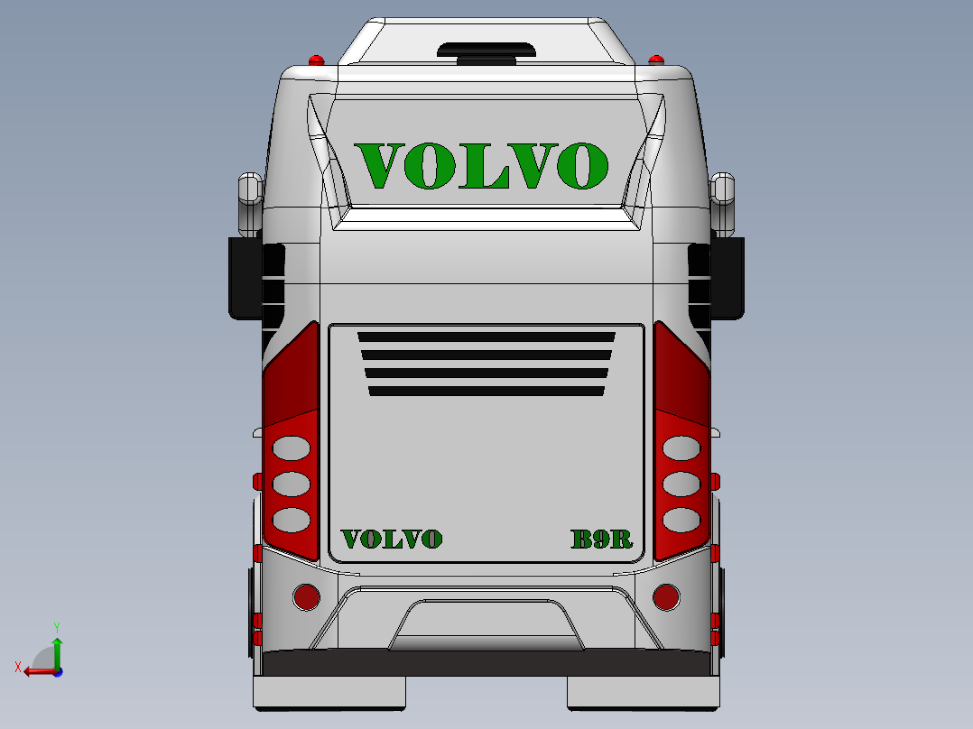 客车、公交车(49)后视图