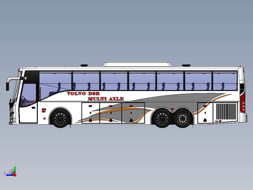 客车、公交车(49)右视图