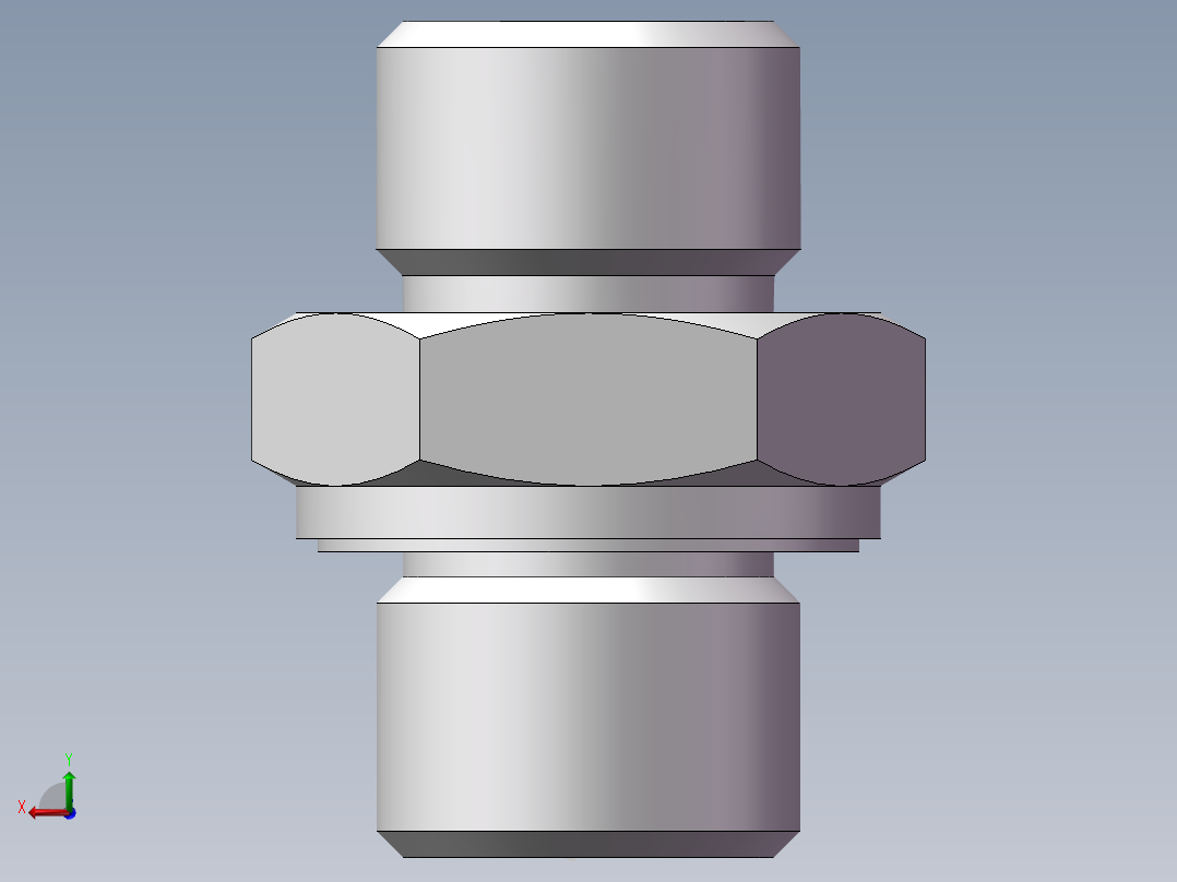 公制螺纹ED密封、1CM-16WD非标后视图