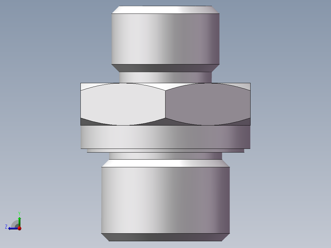 英制管螺纹ED密封、1CB-14-06WD右视图