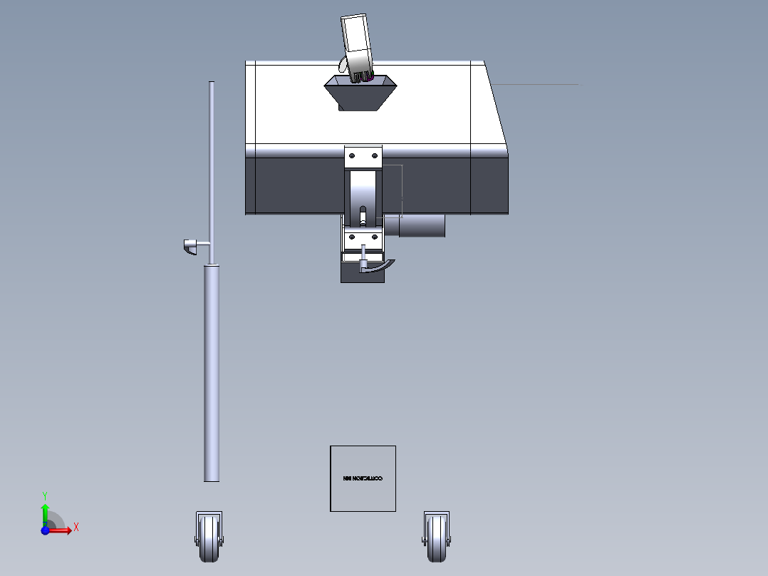 A2004001-制药金属探测器，胶囊金属探测器，片剂金属探测器前视图