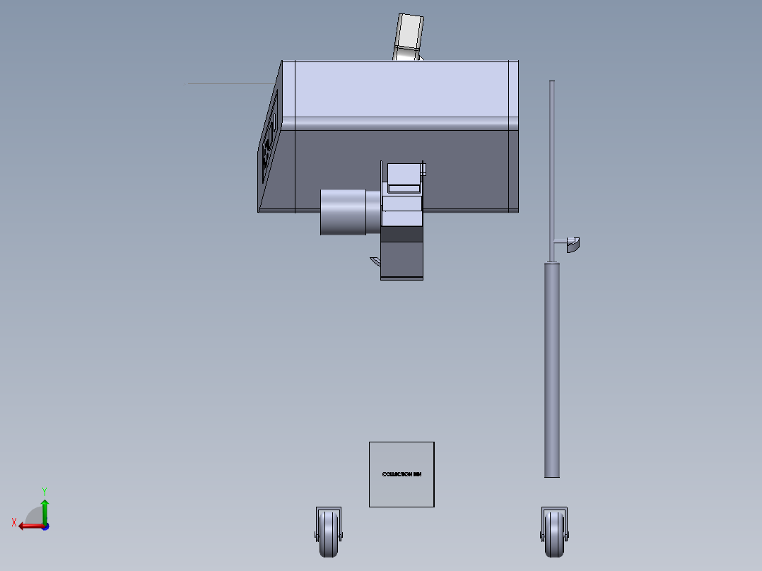 A2004001-制药金属探测器，胶囊金属探测器，片剂金属探测器后视图