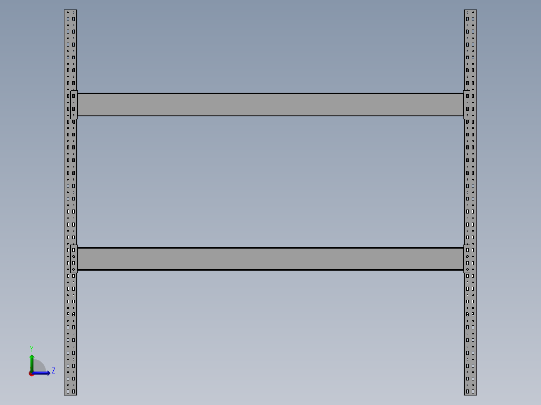 货架、重型货架2m左视图
