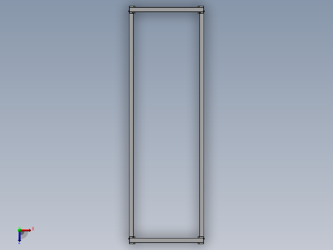 货架、重型货架2m俯视图