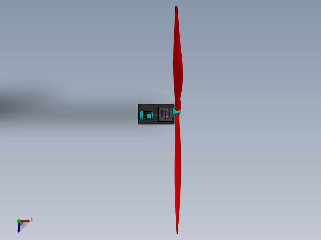 齿轮箱驱动风力涡轮机  sw23俯视图