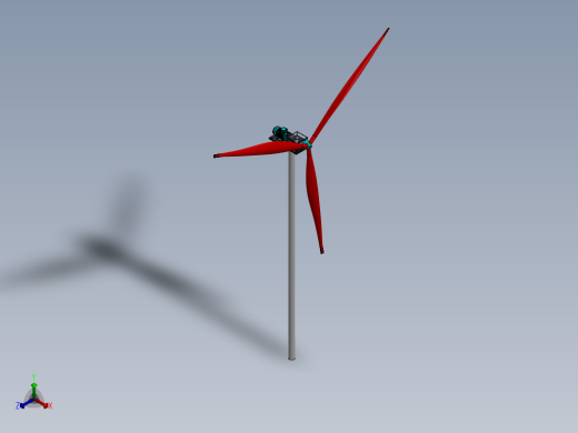 齿轮箱驱动风力涡轮机  sw23正等轴测缩略图