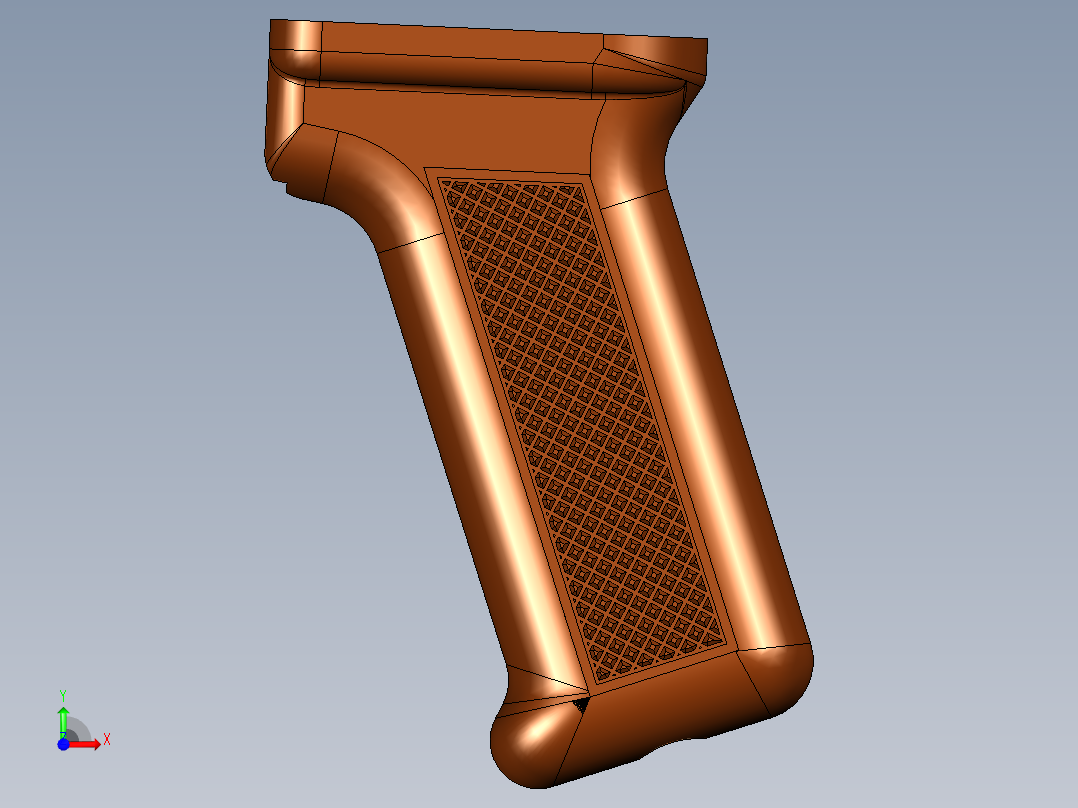 手枪左轮冲锋枪老式狙击步枪设计3D图纸aks-74-1 2 SW UG X_T前视图