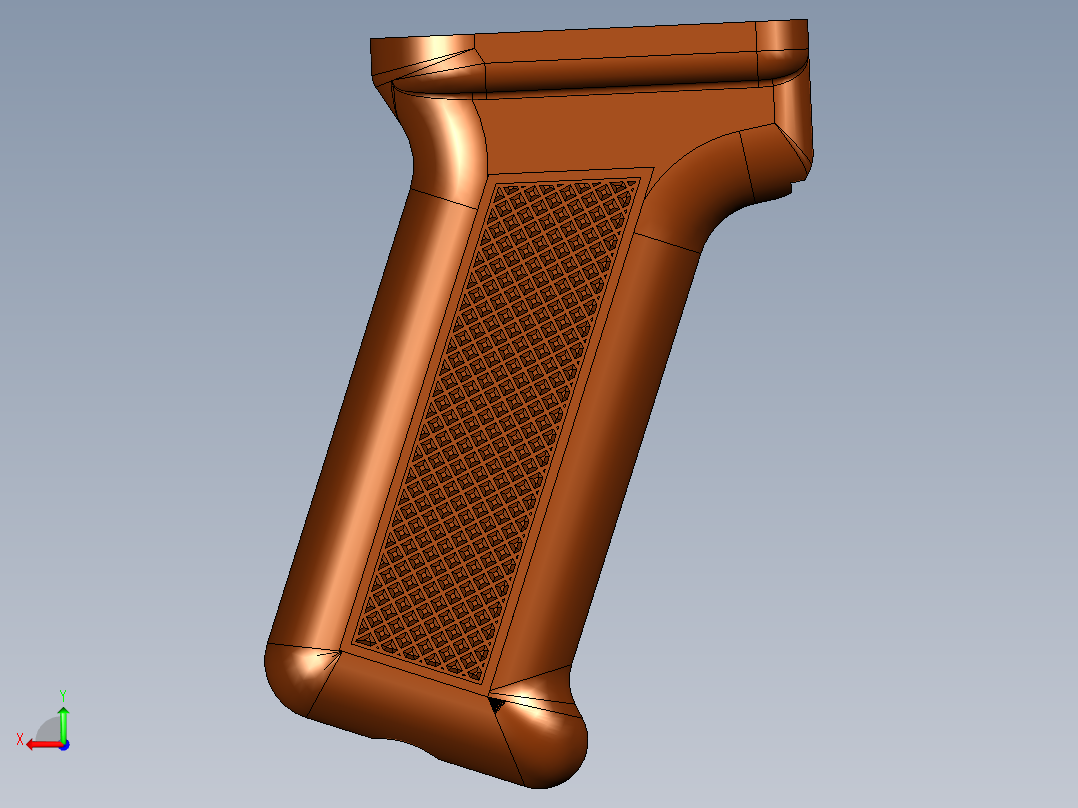 手枪左轮冲锋枪老式狙击步枪设计3D图纸aks-74-1 2 SW UG X_T后视图