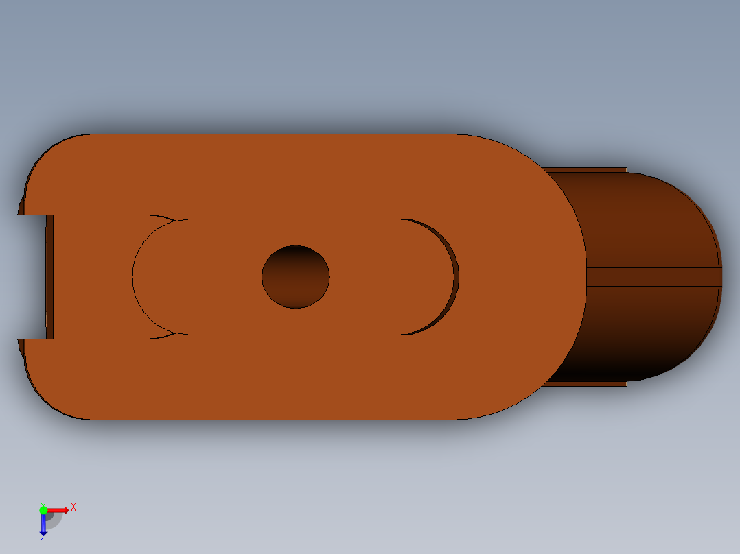 手枪左轮冲锋枪老式狙击步枪设计3D图纸aks-74-1 2 SW UG X_T俯视图