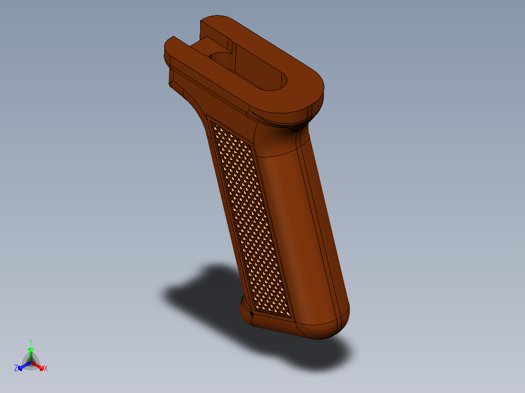 手枪左轮冲锋枪老式狙击步枪设计3D图纸aks-74-1 2 SW UG X_T正等轴测图