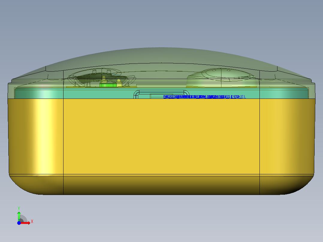 TWS蓝牙耳机结构设计图--1059322-40前视图
