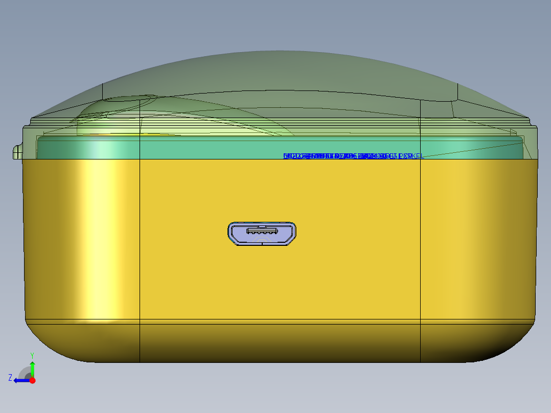 TWS蓝牙耳机结构设计图--1059322-40右视图