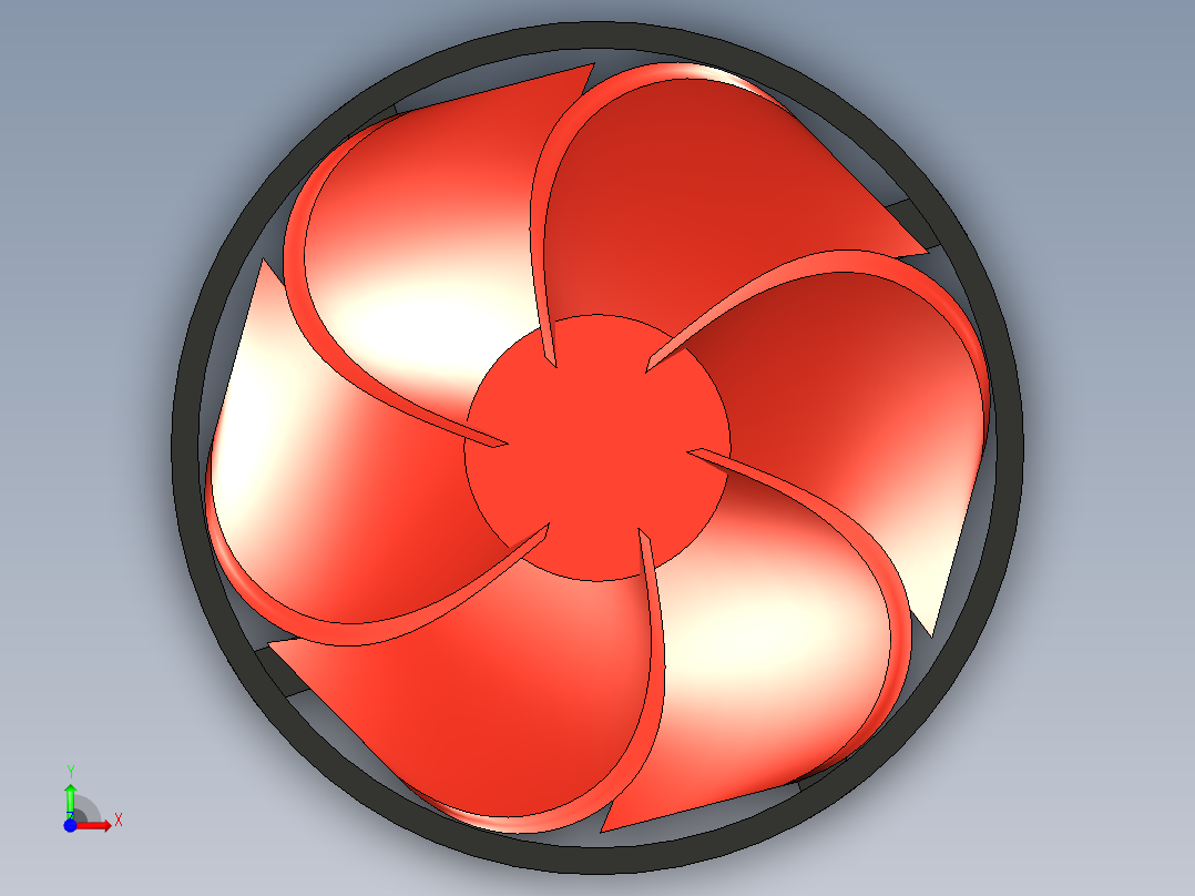 圆形cpu风扇11前视图