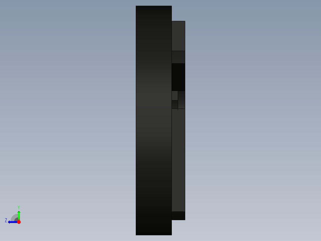 圆形cpu风扇11右视图