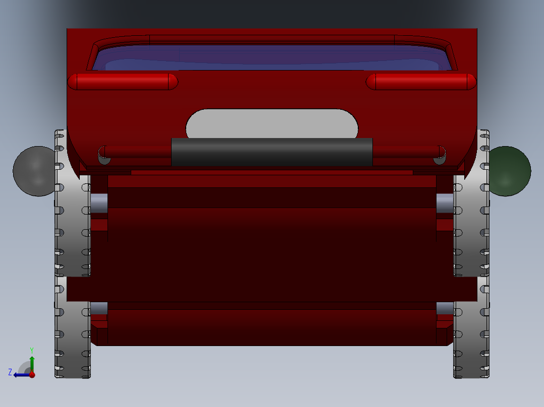 3D 模型汽右视图