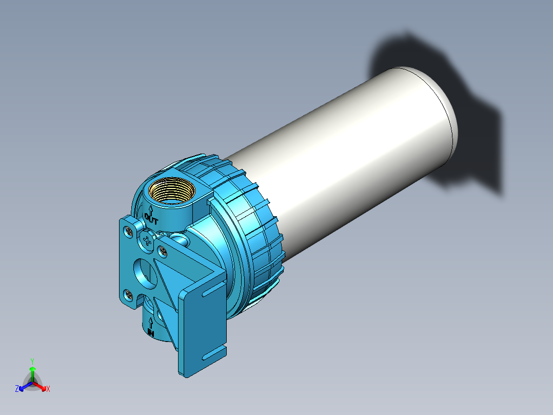 水过滤器 10&amp;#39;&amp;#39;正等轴测图
