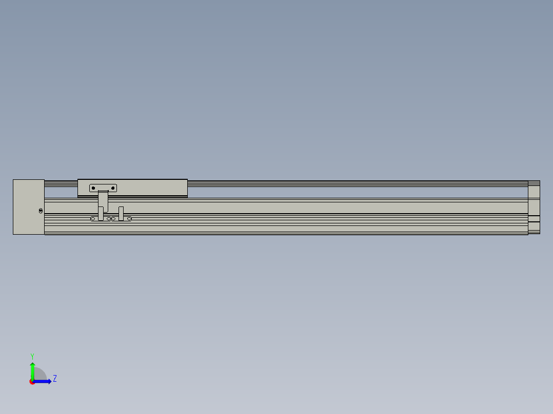 日规半密螺杆式滑台DS-100-P20-S650-2P-IL-LM-M-400W-S3(配松下传感器)德川技研-1111左视图