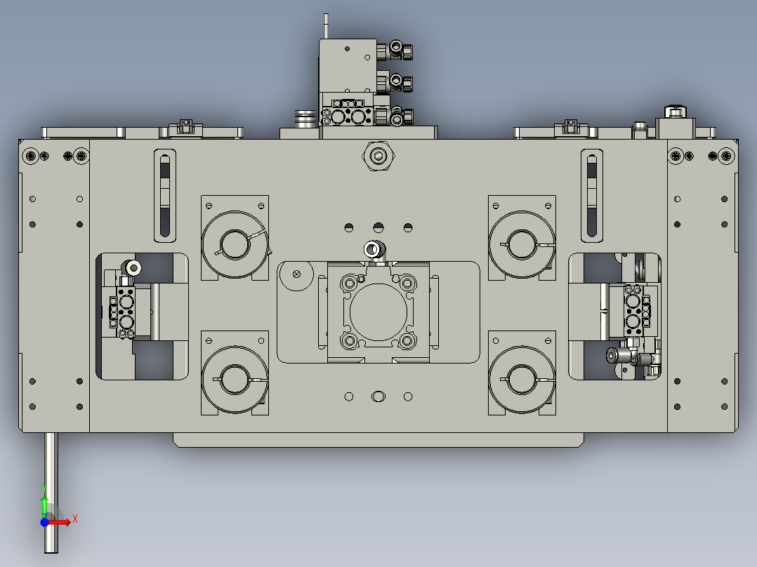 输送带式供料装置前视图