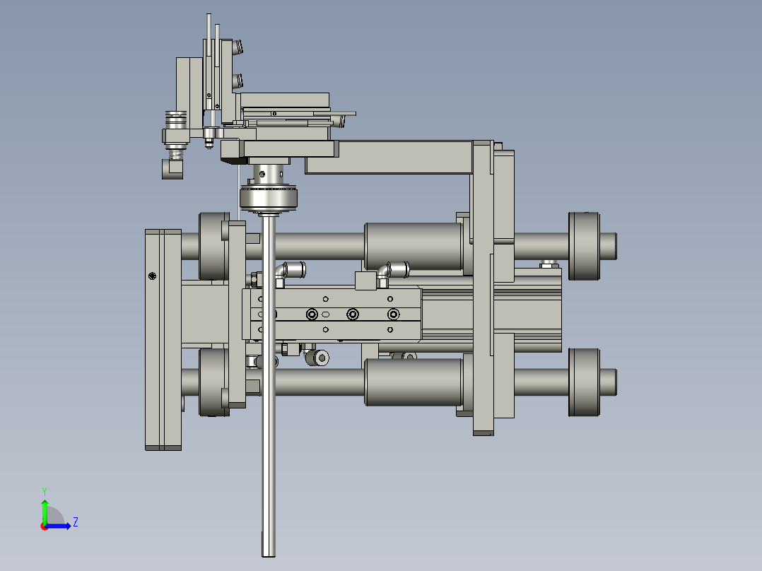 输送带式供料装置左视图