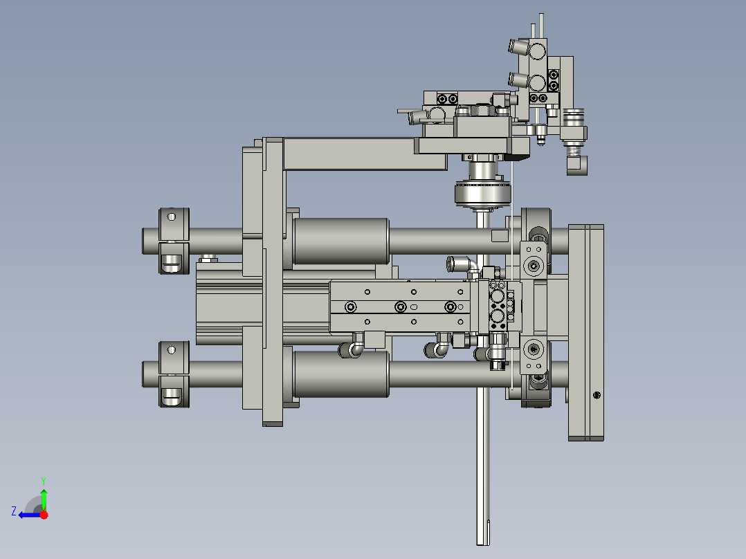 输送带式供料装置右视图