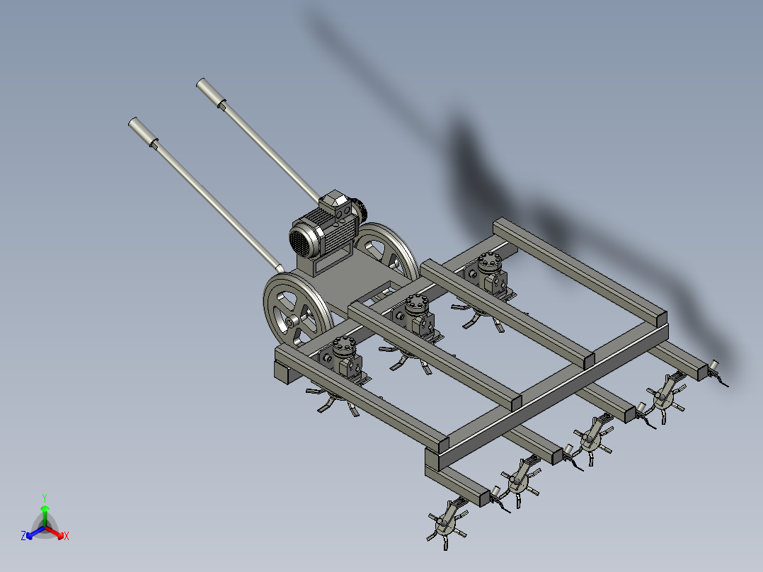 大功率开荒多功能割草机