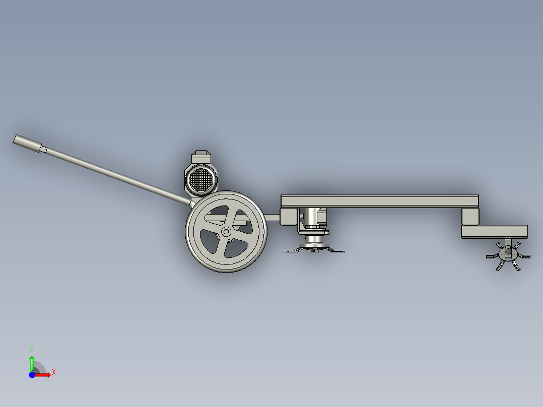 大功率开荒多功能割草机前视图