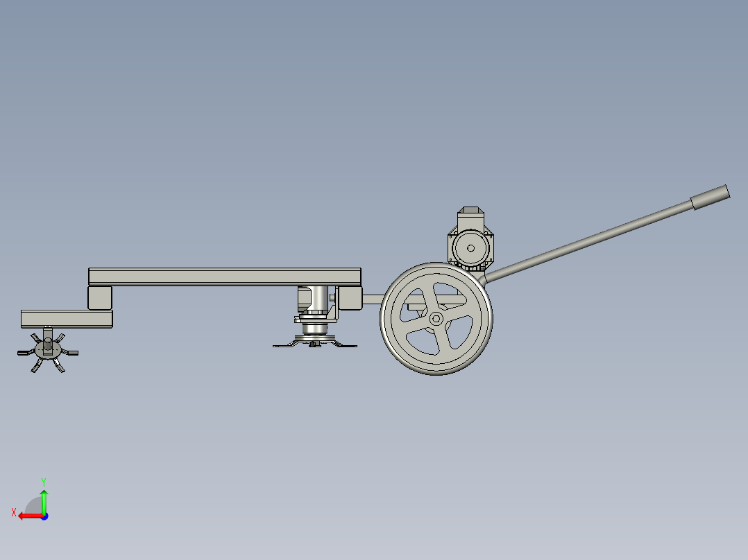 大功率开荒多功能割草机后视图