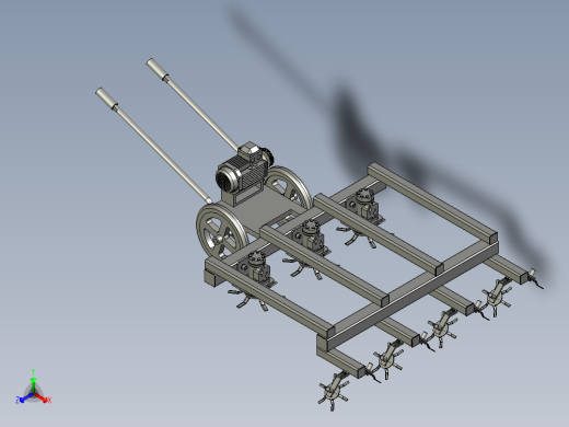 大功率开荒多功能割草机正等轴测缩略图