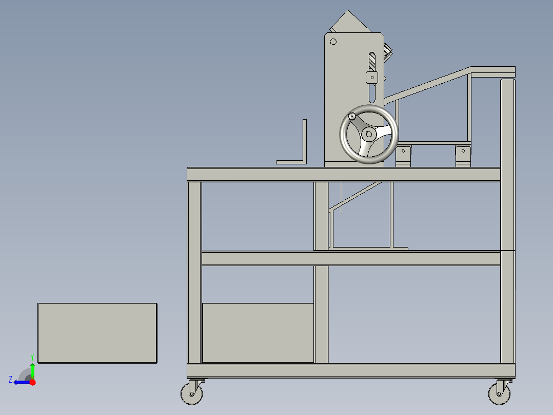 管材自动画线机右视图