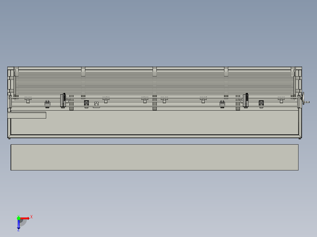 管材自动画线机俯视图