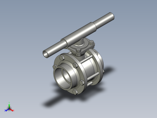 BALLVALVE-DN65-100-REDUCEDBORE_DN65BSPTBV__id1403_x_t正等轴测缩略图