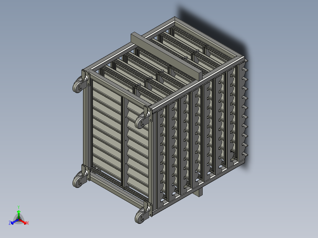 活动小车-OR01正等轴测图