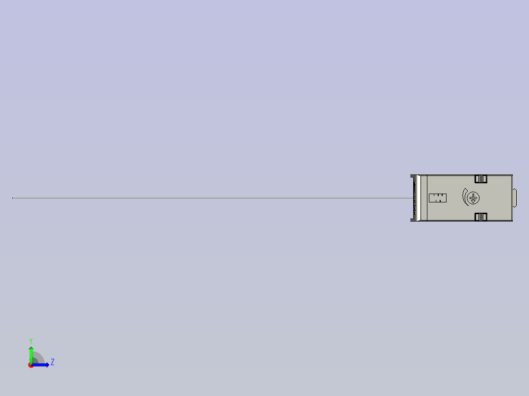 BALLUFFBOS23K-PU-LD20-S4(0)漫反射激光传感器左视图