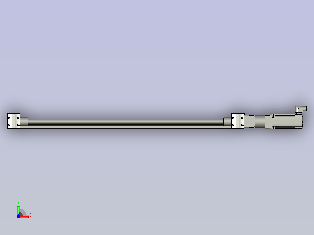 框型跨度双轨模组前视图