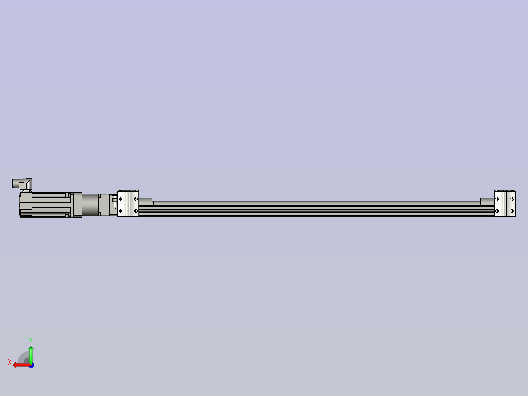 框型跨度双轨模组后视图
