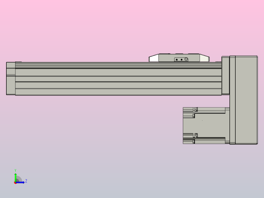 滚珠丝杠直线轴内置导轨TPA-GCR-65-1610C-L200-MP-M40-N3左视缩略图